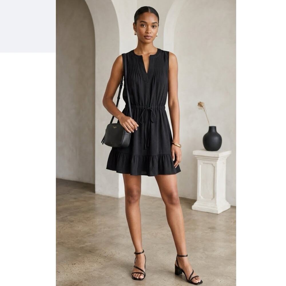 Cinq A sept Lannah Silk Mini Dress Black XXS